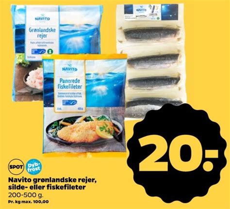 Navito panerede fiskefileter tilbud hos Netto